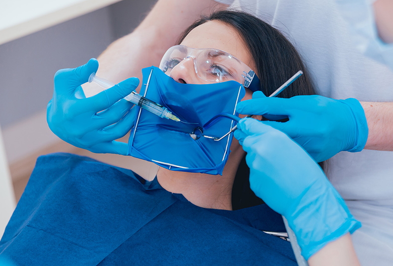 paziente sottoposto a trattamento endodontico