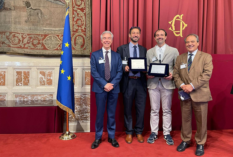 Consegna del Premio Micheletti a Paolo Ottolina e Andrea Oltolina