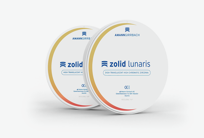 Due dischi di zirconia Zolid Lunaris