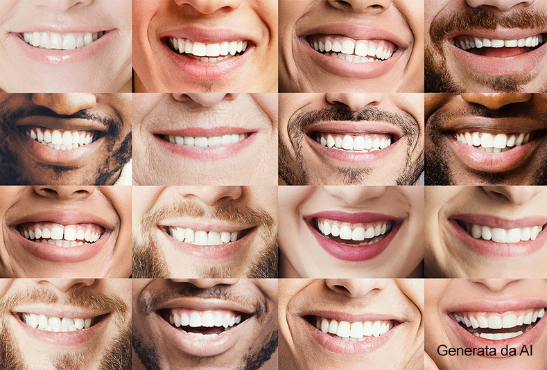 Collage di sorrisi