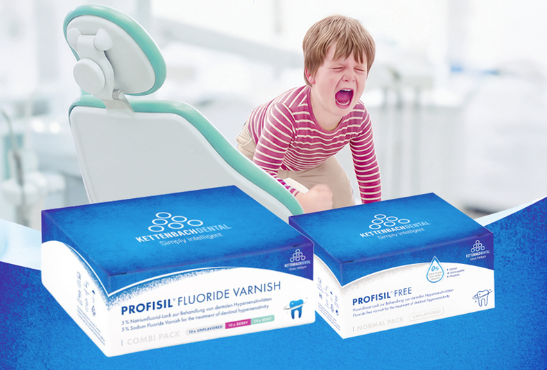 Bambino che piange su riunito odontoiatrico