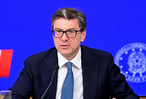 Ministro dell'economia Giancarlo Giorgetti
