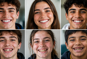 Adolescenti che sorridono