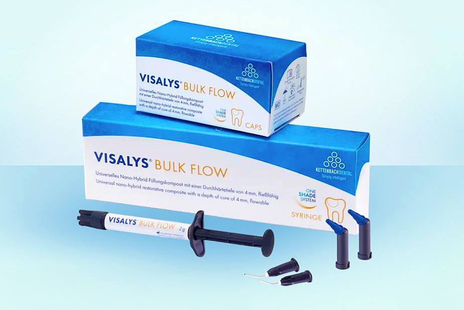Visalys Bulk Flow: efficienza, estetica e sicurezza nella restaurazione Bulk Visalys Bulk Flow Kettenbach Dental