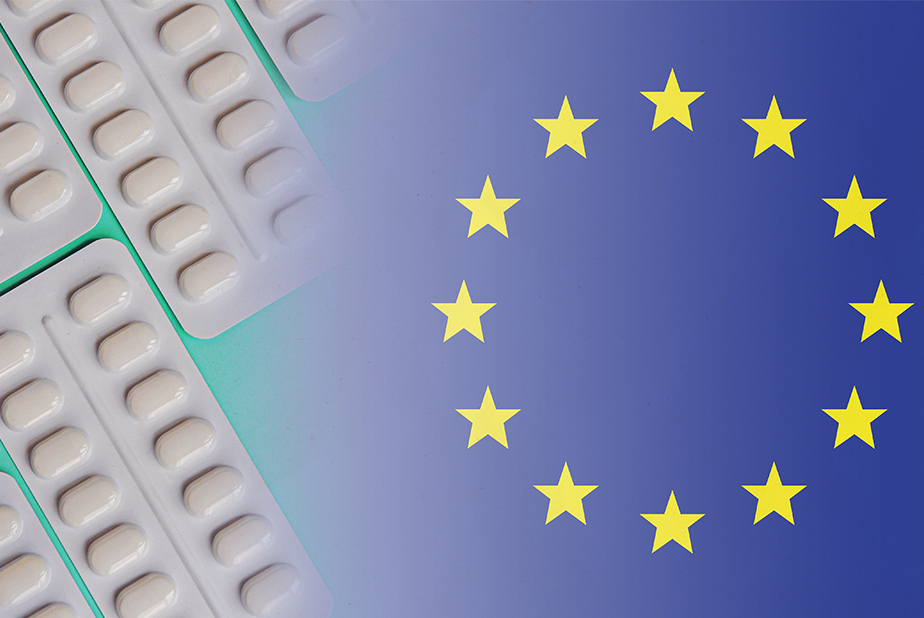 Logo Unione Europea e farmaci