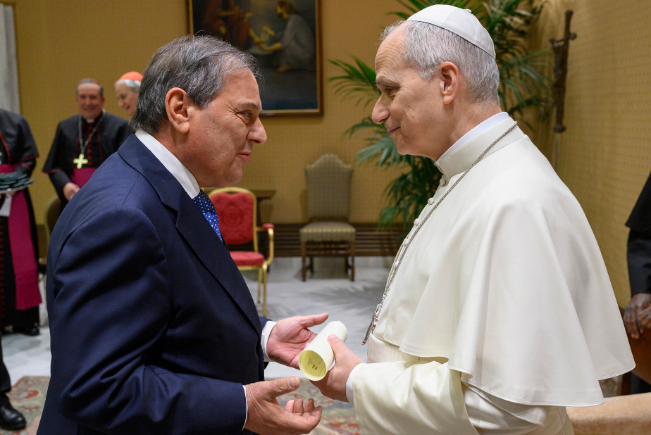 Filippo Anelli e Papa Leone XIV