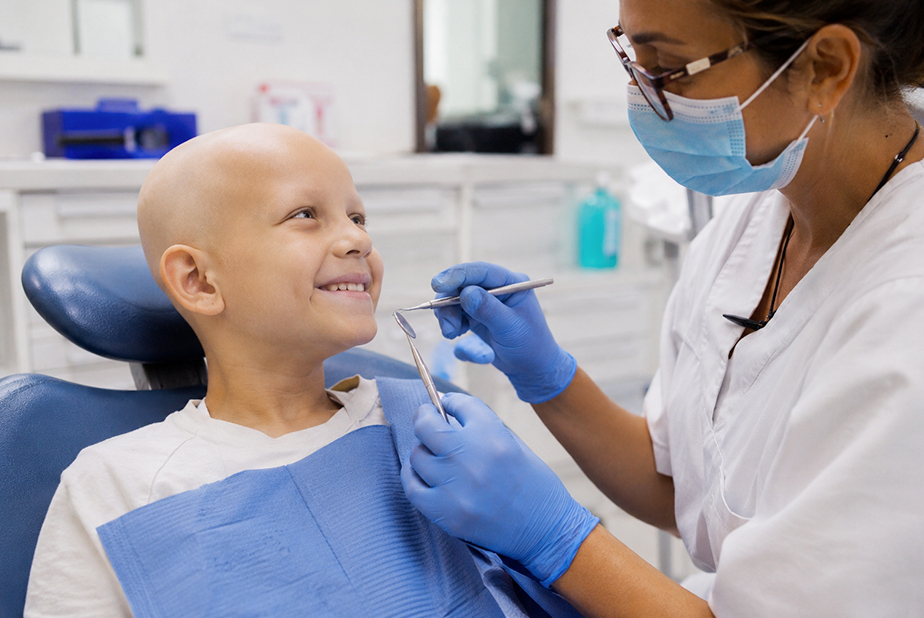 DENTALE: il nuovo strumento radiografico per la valutazione degli effetti avversi tardivi nel rabdomiosarcoma pediatrico bambino con cancro infantile in visita dal dentista