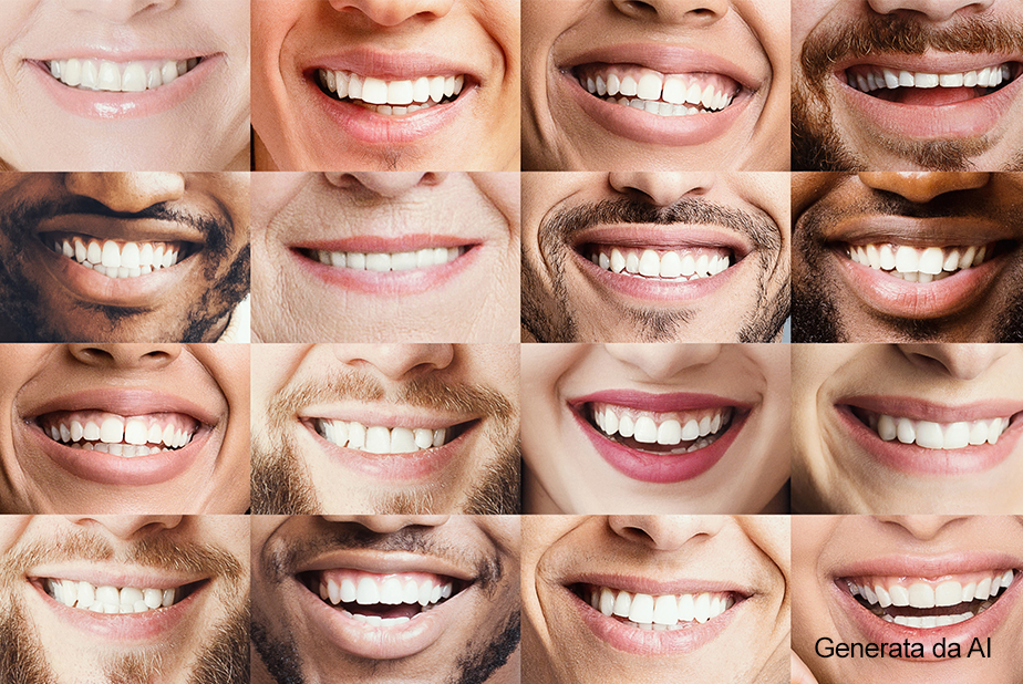 Collage di sorrisi